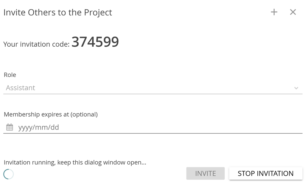 image shows invitation code when inviting in 'real life'