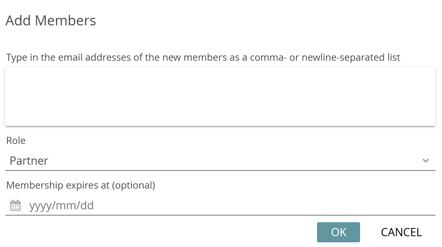 image shows gow to add members to a user group